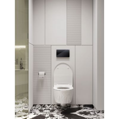 Geberit iCon miska WC wisząca bez kołnierza biały połysk z deską wolnoopadającą 503.232.00.1