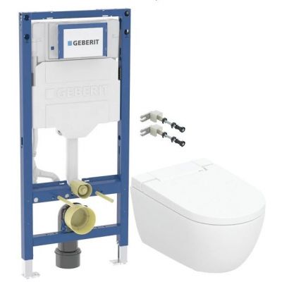 Geberit AquaClean Alba toaleta myjąca ze stelażem i wspornikami biała (146350011, 111320006, 111815001)