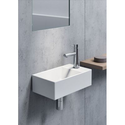 GSI Kube X umywalka 40x23 cm prostokątna ścienna biała 9484011