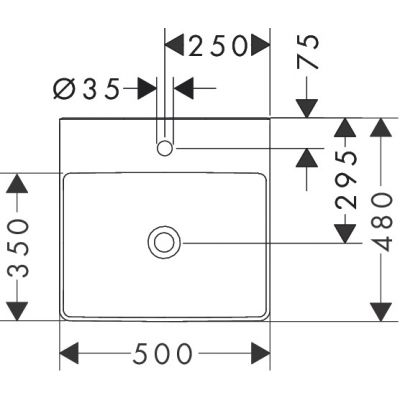 Hansgrohe Xelu Q umywalka 50x48 cm prostokątna ścienna-meblowa biała 60316450