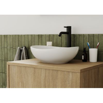 Hagser Lisa bateria umywalkowa stojąca wysoka czarny mat HGR80000032