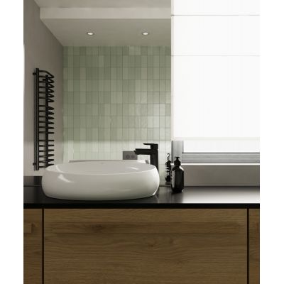 Hagser Della bateria umywalkowa stojąca wysoka czarny mat HGR12000032