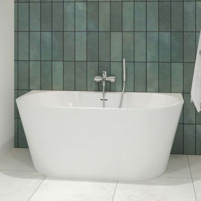 Hagser Greta wanna wolnostojąca przyścienna 150x80 cm akrylowa owalna biały połysk HGR15000012