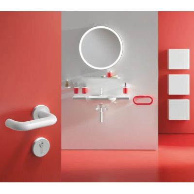 Hewi umywalka 85x41,5 cm ścienna dla niepełnosprawnych biała 950.11.201