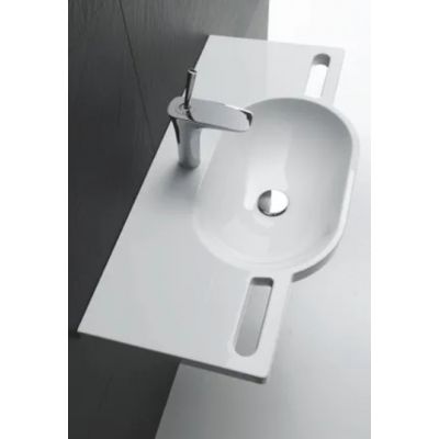 Hewi umywalka 85x41,5 cm ścienna dla niepełnosprawnych biała 950.11.201