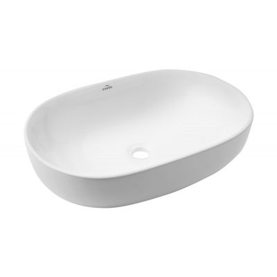 Invena Teja umywalka 60x41 cm nablatowa owalna biała CE-09-001
