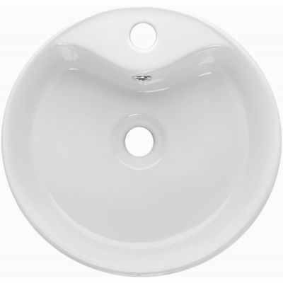 Invena Granada umywalka 41 cm nablatowa okrągła biała CE-44-001