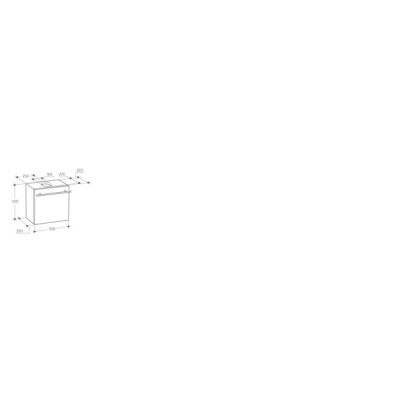 Szafka pod umywalkę 50 cm Ideal Standard Small + T 0673 CT