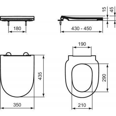Ideal Standard i.Life O deska sedesowa wolnoopadająca biała T572401