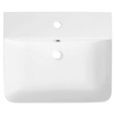 Isvea Sott Aqua umywalka 59x49 cm ścienna prostokątna biała 10SQ51058