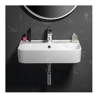 Isvea Sistema U umywalka 55x38 cm ścienna prostokątna biała 10PL53055