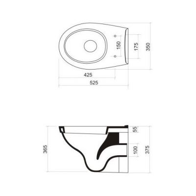 Zestaw Kfa Fan Victoria stelaż podtynkowy z miską WC wiszącą i deską oraz przycisk Duo chrom 1685-010-072