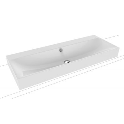 Kaldewei Silenio umywalka 90x46 cm nablatowa prostokątna model 3043 biała 904206003001