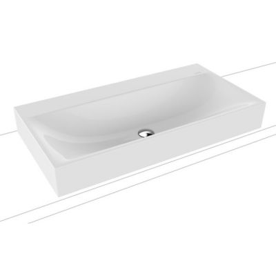 Kaldewei Silenio umywalka 90x46 cm nablatowa prostokątna model 3043 biała 904206313001