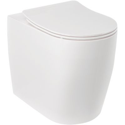 Kludi Resa R miska WC stojąca bez kołnierza ze spłukiwaniem wirowym biały połysk 23WCB0443