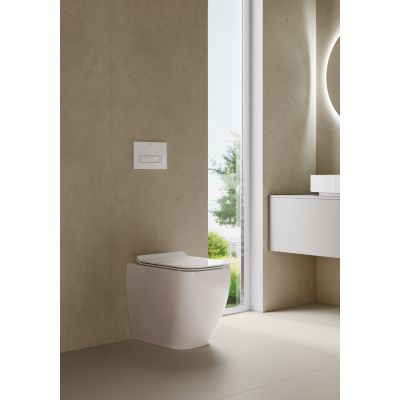 Kludi Resa C miska WC stojąca bez kołnierza ze spłukiwaniem wirowym biały połysk 28WCB0443