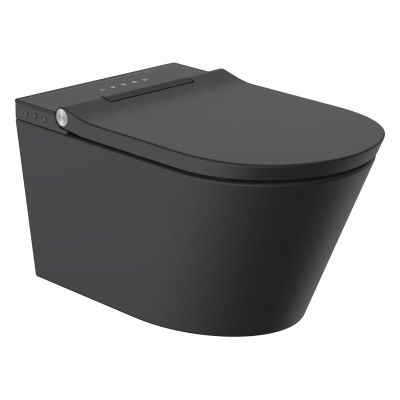 Kronenbach Tube toaleta myjąca wisząca bez kołnierza czarny mat KB15104TUSM