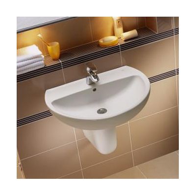 Koło Rekord umywalka 55x42 cm półokrągła biała K91155000