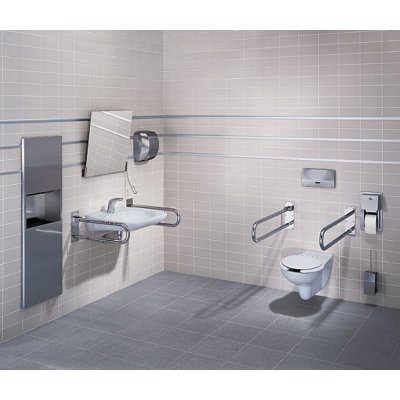 Koło miska WC wisząca dla niepełnosprawnych biała 63500