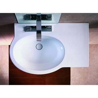 Umywalka asymetryczna 80 cm prawa Koło Varius K31780