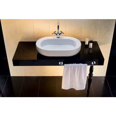 Koło Cocktail umywalka 65x42 cm nablatowa owalna Reflex biała L31665900