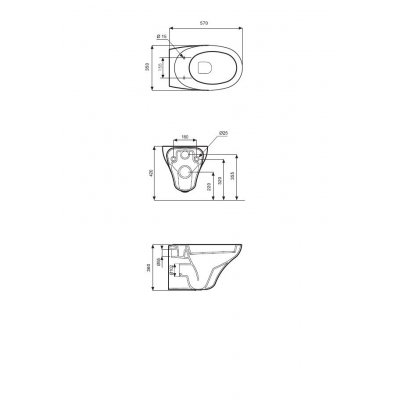01 Koło Ovum miska WC wisząca L43100000