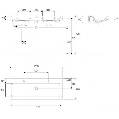 Keramag Icon umywalka 120 cm meblowa KeraTect 124020-600