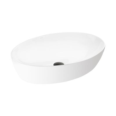 Ksuro 102 umywalka 61,5x41,5 cm nablatowa owalna biała 20006000