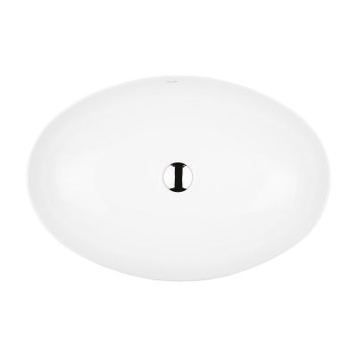 Ksuro 102 umywalka 61,5x41,5 cm nablatowa owalna z powłoką Intelligent Coat biała 20806000