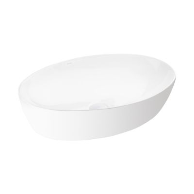 Ksuro 102 umywalka 61,5x41,5 cm nablatowa owalna biała 20006000