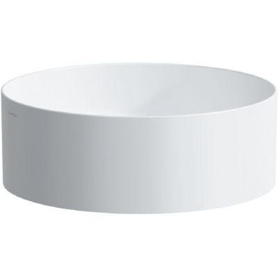 Laufen Living umywalka 38x38 cm okrągła nablatowa biała H8114354001121