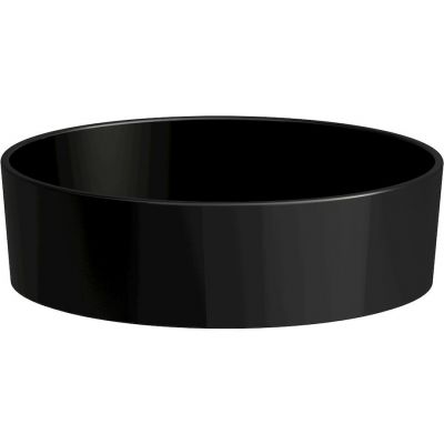 Laufen Kartell umywalka 42 cm nablatowa okrągła czarny mat H8123317161121