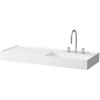 Laufen Kartell umywalka 120x46 cm prostokątna Clean Coat biała H8133324001121