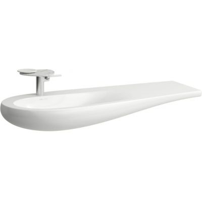 Laufen Il Bagno Alessi umywalka 120x50 cm meblowa lewa Laufen Clean Coat biała H8149734001041