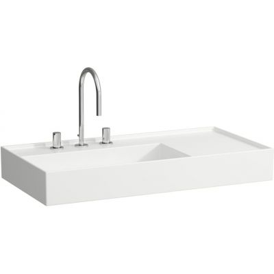Laufen Kartell umywalka 90x46 cm prostokątna ścienna-meblowa biała H8183380001121