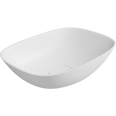 Lavaberg Hav umywalka 60x43 cm prostokątna nablatowa biały mat 663129061033