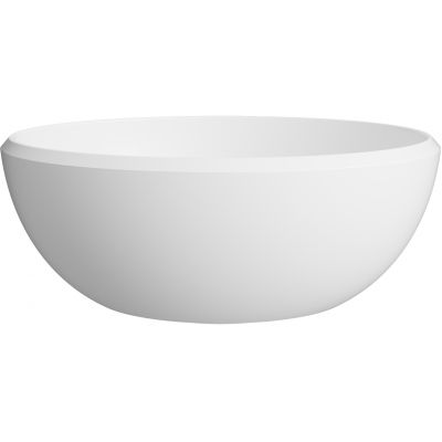 Lavaberg Freya umywalka 38x38 cm okrągła nablatowa biały mat 663131040033