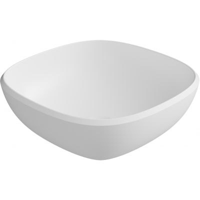 Lavaberg Freya umywalka 42x42 cm kwadratowa nablatowa biały mat 663132040033