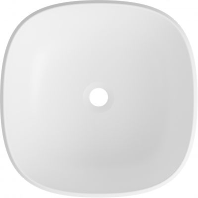 Lavaberg Freya umywalka 42x42 cm kwadratowa nablatowa biały mat 663132040033