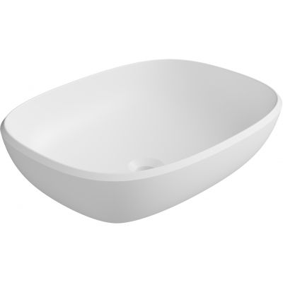 Lavaberg Freya umywalka 55x42 cm prostokątna nablatowa biały mat 663132060033