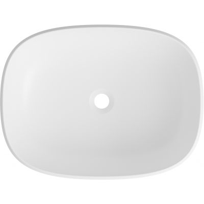 Lavaberg Freya umywalka 55x42 cm prostokątna nablatowa biały mat 663132060033