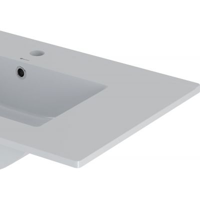 Megstyl Arica umywalka 81x46,5 cm prostokątna wpuszczana biała 3186