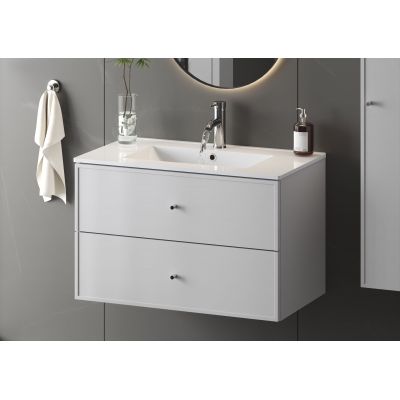 Megstyl Arica umywalka 81x46,5 cm prostokątna wpuszczana biała 3186