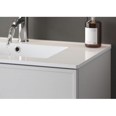 Megstyl Arica umywalka 81x46,5 cm prostokątna wpuszczana biała 3186