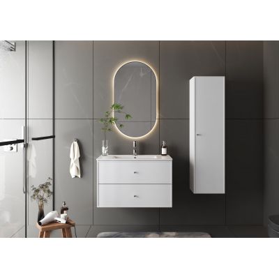 Megstyl Arica umywalka 81x46,5 cm prostokątna wpuszczana biała 3186