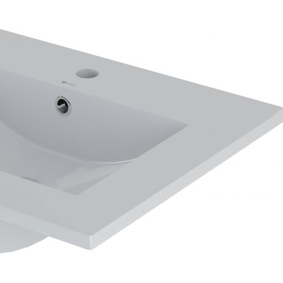 Megstyl Sona umywalka 61x46,5 cm prostokątna wpuszczana biała 3191