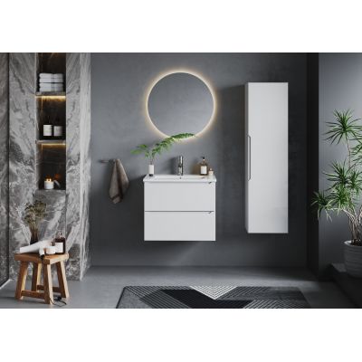 Megstyl Sona umywalka 61x46,5 cm prostokątna wpuszczana biała 3191