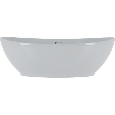 Megstyl Zora umywalka 41x34 cm owalna nablatowa biała 3192