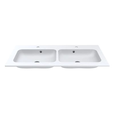 Miraggio Della Matt umywalka 110,1x45,1 cm prostokątna wpuszczana biały mat 0000169