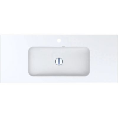 Miraggio Della Matt umywalka 110,1x45,1 cm prostokątna wpuszczana biały mat 0000171